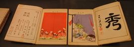 Japanese Kimono Design Woodblock Prints Books 2 vol. "SHIKI NO YOSOOI" 50 designs 1896