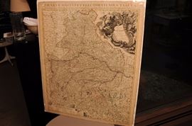 1745 Bavariae circuli et electorati nova tabula map ~ by Homann, Johann Baptist, 1663-1724 ~ 21.5" x 26.5" 
