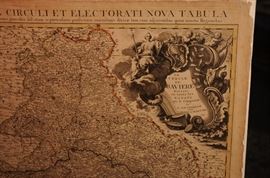 1745 Bavariae circuli et electorati nova tabula map ~ by Homann, Johann Baptist, 1663-1724 ~ 21.5" x 26.5" 
