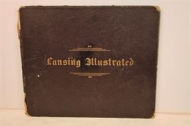 VINTAGE PICTORIAL BOOK ON LANSING, MICHIGAN