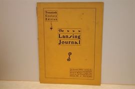 VINTAGE LANSING JOURNAL 1902 PICTORIAL BOOK ON LANSING  