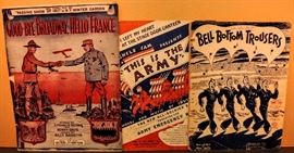 HUNDREDS OF VINTAGE SHEET MUSIC ~ A SAMPLE