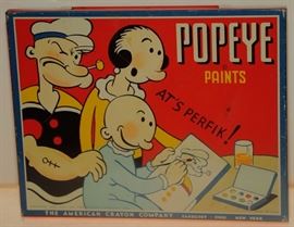 POPEYE LITHOGRAPHED TIN BOX