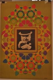 PETER MAX POSTER W C FIELDS  24" x 36"