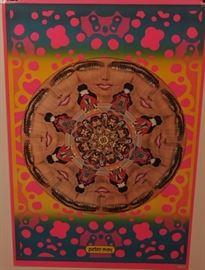 PETER MAX POSTER ~ KALEIDOSCOPIC LIPS   24" x 36" 