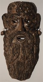 RARE: STERLING SILVER MEXICAN DANCE MASK 