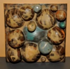 LOUIS RAYNOR SAMPLE TESTING GLAZE  PLAQUE