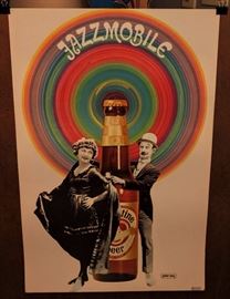 PETER MAX POSTER JAZZMOBILE  24" x 36"