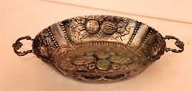 JUDAIC SILVER DISH  