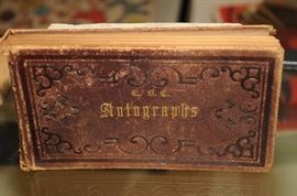 1864-5 AUTOGRAPH BOOK 