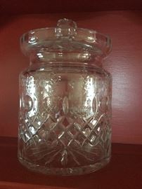 Rogaska Cut Crystal Biscuit Jar. 