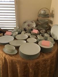 There are 3 sets of formal china. 