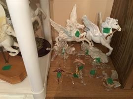 More winged horses in various sizes
