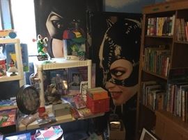 Collectibles & miscellaneous items in bedroom