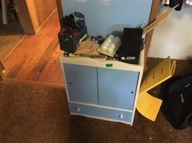 Cute storage cabinet in bedroom