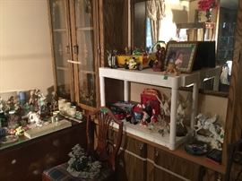All these items came out of built in display cabinets in dining area