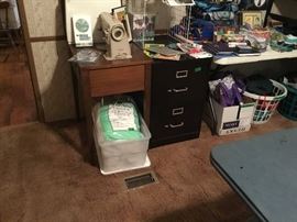 MBR - 2 drawer file cabinet and thus room us full too!