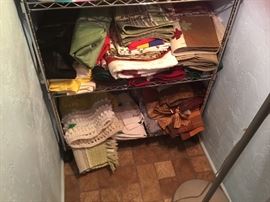 MBR closet - linens, rugs, & more