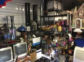 iMac computers, keyboard, table, storage pieces, and lots more!