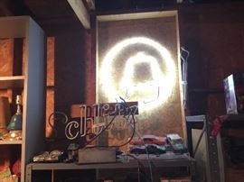 "Bell" neon sign with transformer