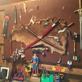 More tots and that's a deerskin on the wall