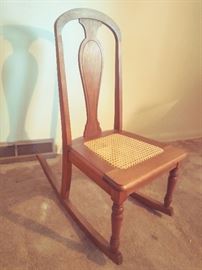 Cane Seat side chair oak
