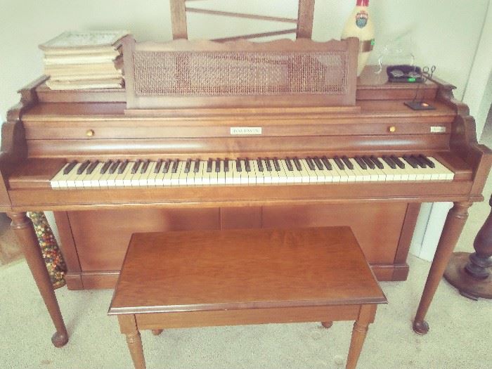 Baldwin Acrosonic Spinet Piano and Bench
