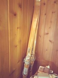 70 year old cross country skis.  Barely used