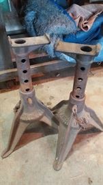 Antique jack stands. Some are in a museum