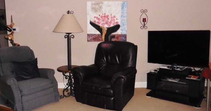 Two recliners available. Samsung TV; Bose TV Sound System-Sold