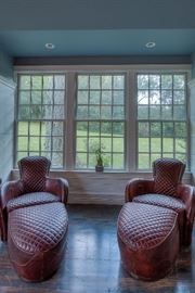 Amazing custom leather chairs from NYC