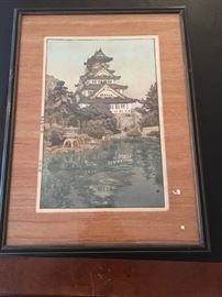 20th century Japanese watercolor,, signed by artist