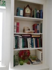 MISCELLANEOUS BOOKS AND GLASSWARE