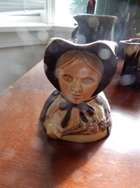 FIGUREAL POTTERY CREAMER