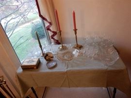 CANDLESTICKS AND MISCELLANEOUS GLASSWARE, INCLUDING EAPG