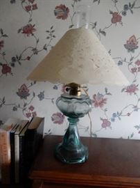 OIL LAMP CONVERTED TO ELECTRIC