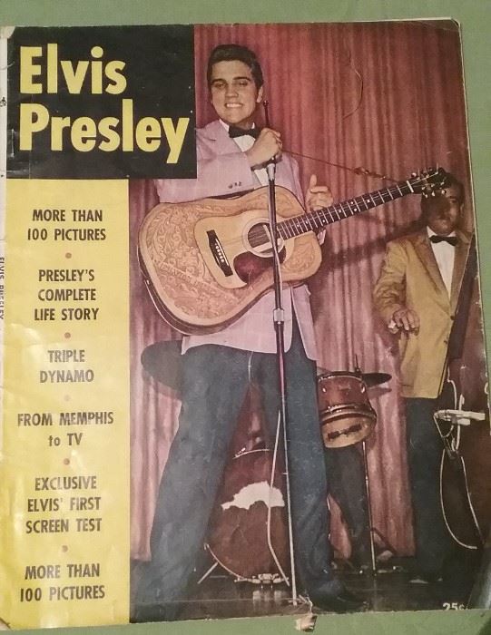 Elvis Presley's Life Story in pictures as of 1956. Copyright 1956 by Bartholomew House, Inc. Original price was 25 cents. 