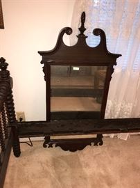 ANTIQUE ORNATE WALL MIRROR