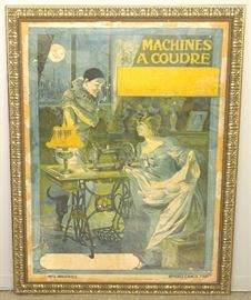 French Poster, " Machines A Coudre", Paris 