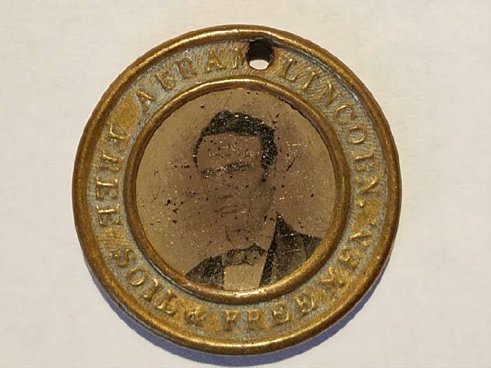 (Rare) 1860  Abraham Lincoln Hamlin Campaign Button