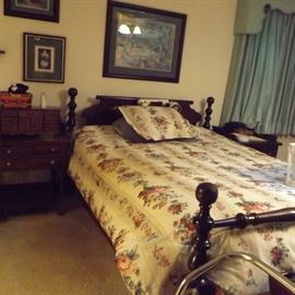 Queen sized headboard and footboard