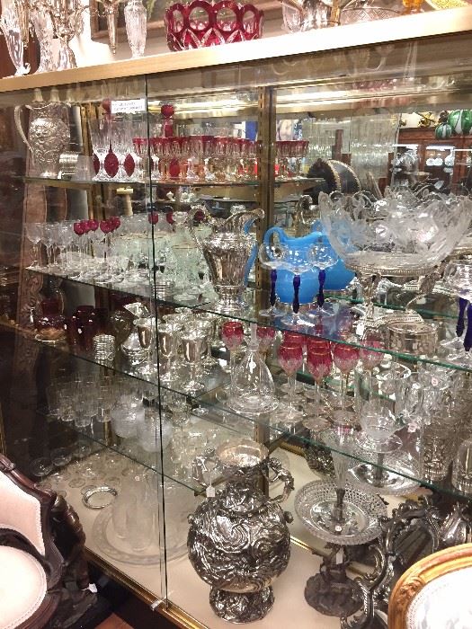 Crystal Stemware and Servingware: Lalique, Baccarat, Venetian, Moser, and much, much more.