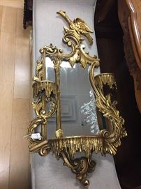 Pair of Vintage Chippendale Style Mirror Appliques (Right)