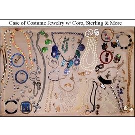 Jewelry Costume Case Coro Sterling Etc