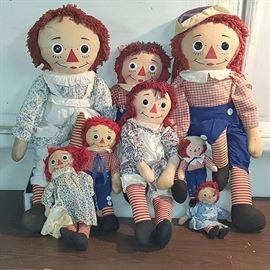 Toys Dolls Raggedy Ann And Andl Knickerbocker All Sizes