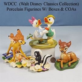 Figurines WDCC Porcelain Bambi Flowers Mr Duck Steps Out