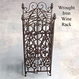 Furniture Wrought Iron Wine Rack