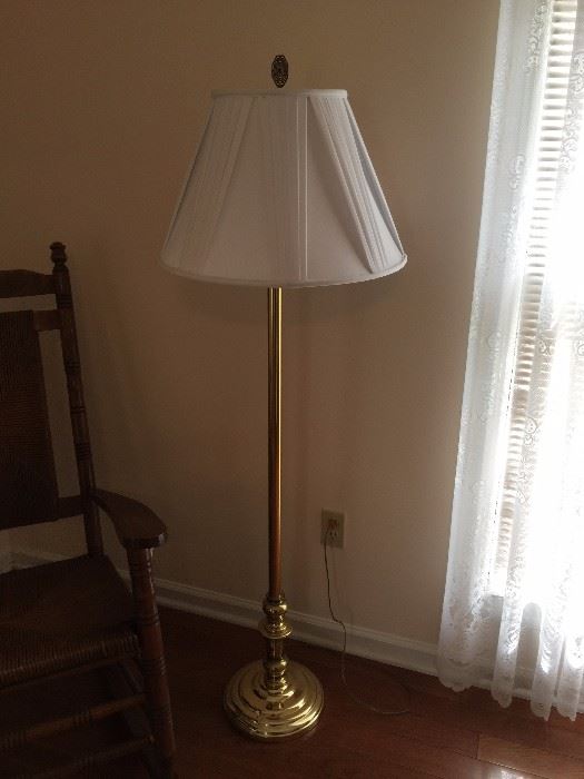 #5	Brass Floor Lamp  63"Tall	 $75.00 
