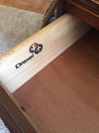 #21	Dark Wood Drexel End Table with drawer/2 doors	 $75.00 
