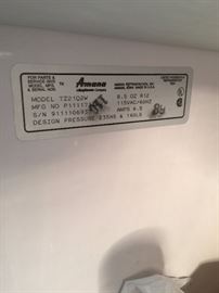 #75	Amana Refrigerator/Freezer Model Tz21Q2W	 $75.00 

